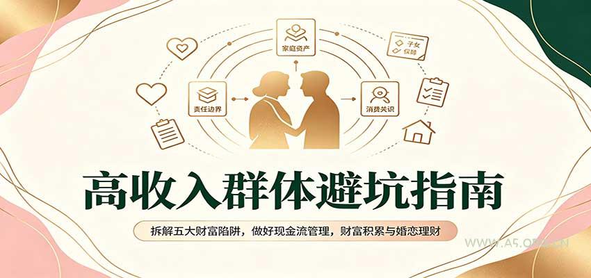 高收入群体避坑指南:拆解五大财富陷阱,做好现金流管理,财富积累与婚恋理财-小红泡