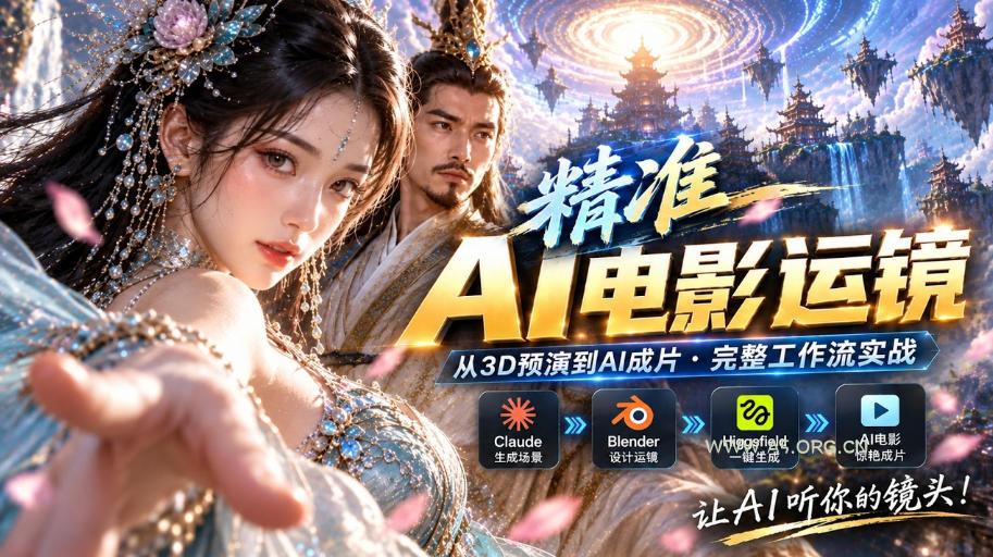 AI视频终于能精准运镜了！Claude+Blender+Higgsfield免费插件实测-小红泡