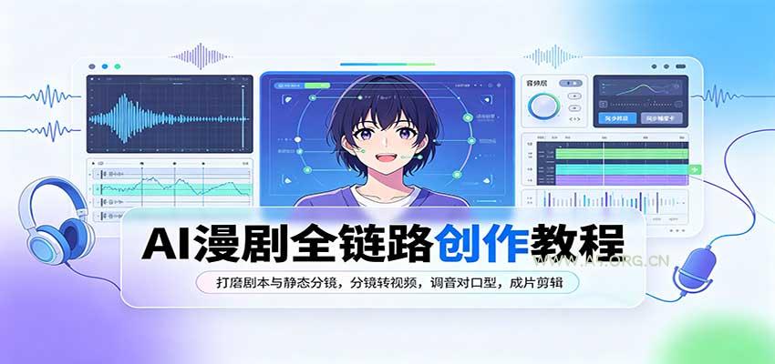AI漫剧全链路创作教程:打磨剧本与静态分镜,分镜转视频,调音对口型,成片剪辑-小红泡
