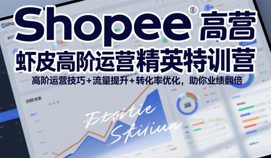 Shopee虾皮高阶运营精英特训营,高阶运营技巧+流量提升+转化率优化,助你业绩翻倍(更新26年9月)-小红泡
