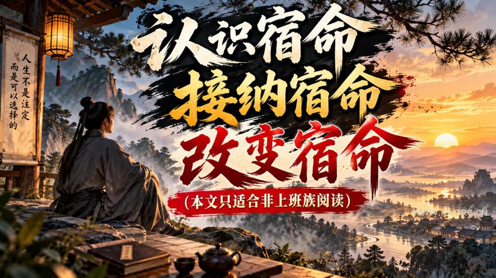 某公众号付费文章：认识宿命，接纳宿命，改变宿命(本文只适合非上班族阅读)-小红泡