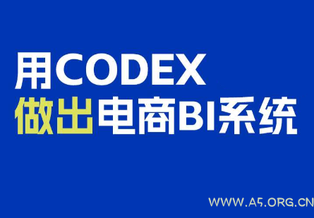 电商108将·用Codex做出电商BI系统-小红泡