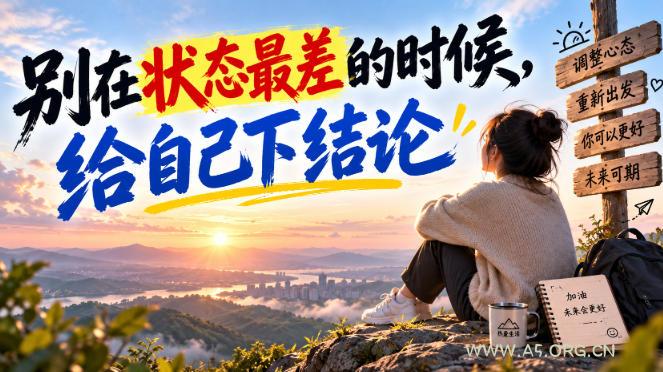 某公众号付费文章:别在状态最差的时候,给自己下结论-小红泡