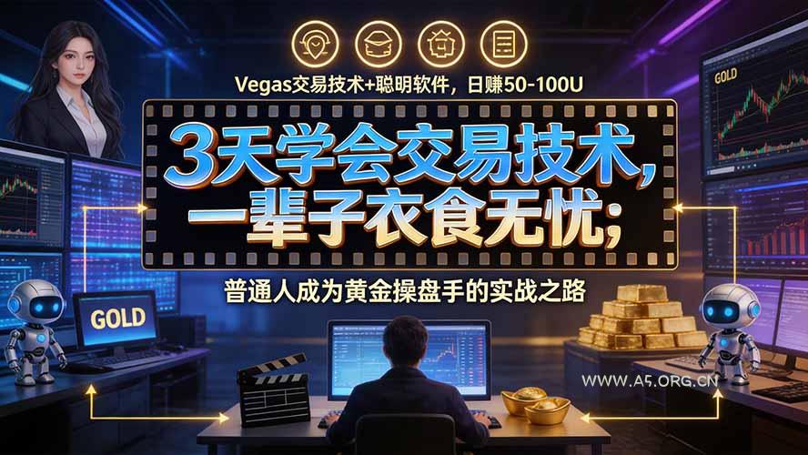 3天学会做交易,普通人快速成为操盘手” Vegas交易系统+聪明软件 , 日赚50-1000U, 长期稳定,小白轻松上手-小红泡