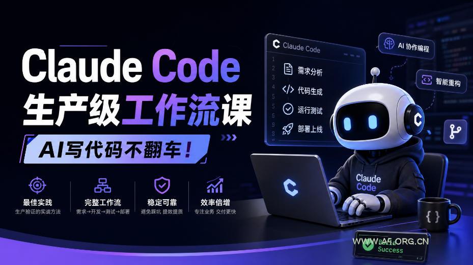 Claude Code生产级工作流课，AI写代码不翻车！【原创双语字幕】-小红泡