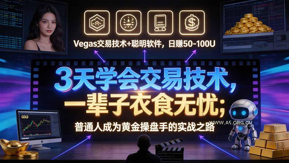 “顺势而为交易系统”3天学会交易技术，聪明软件辅助，小白也能看懂趋势交易，日入30-100U,长期稳定-小红泡
