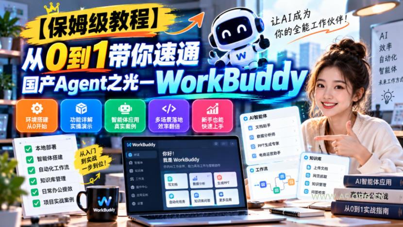【保姆级教程】从0到1带你速通国产Agent之光—WorkBuddy【文档】-小红泡