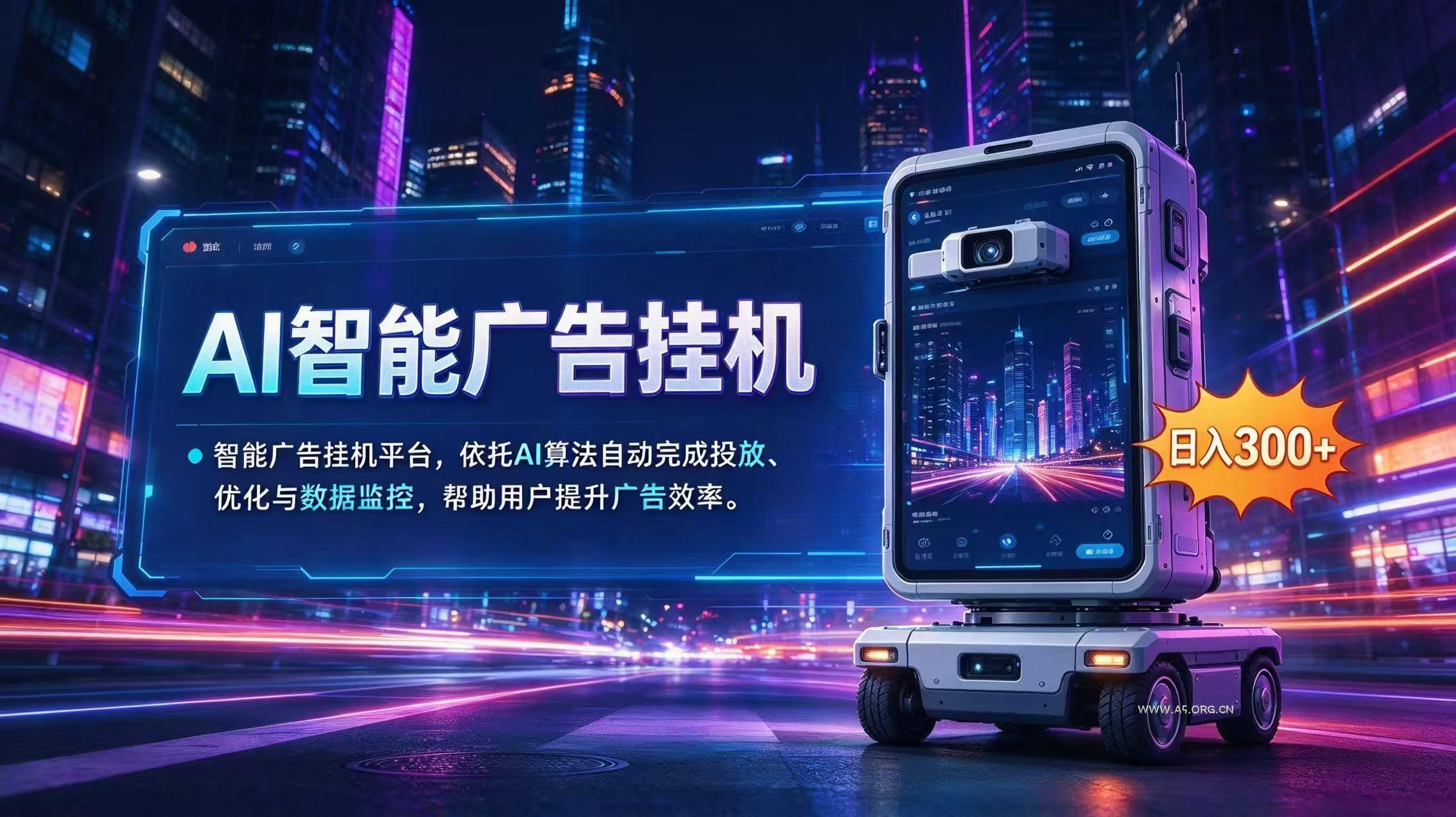 AI 智能广告挂机｜AI 自动运行，轻松托管广告任务-小红泡