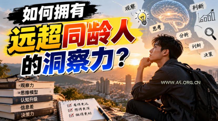 付费文章:如何拥有远超同龄人的洞察力?-小红泡