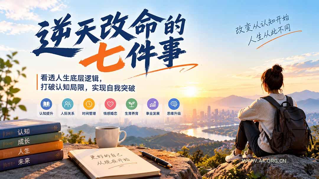 付费文章：逆天改命的七件事，看透人生底层逻辑，打破认知局限，实现自我突破-小红泡
