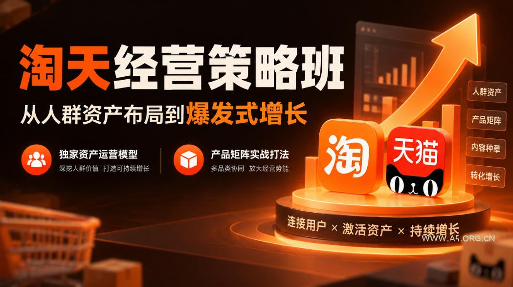 淘天经营策略班,从人群资产布局到爆发式增长,独家资产运营模型,产品矩阵实战打法(更新1019)-小红泡