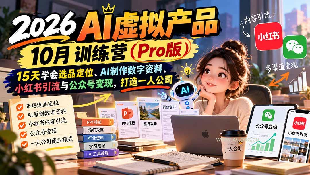 2026AI虚拟产品10月训练营(Pro版-小红泡