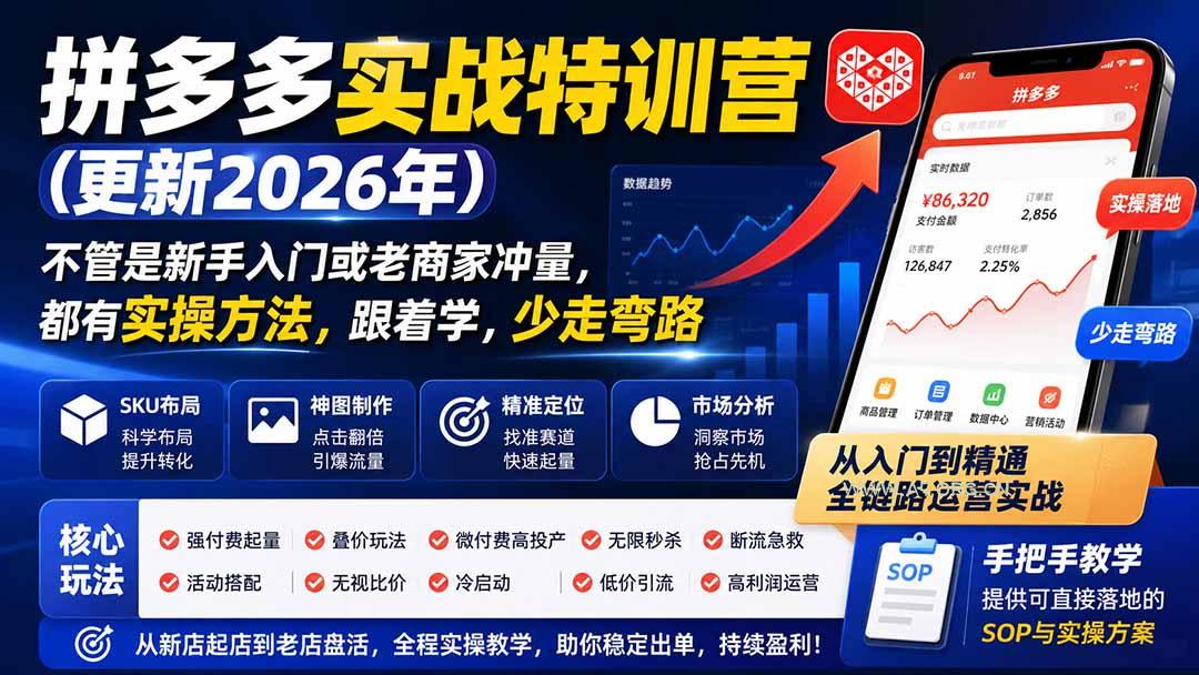 拼多多实战特训营(更新1029-小红泡